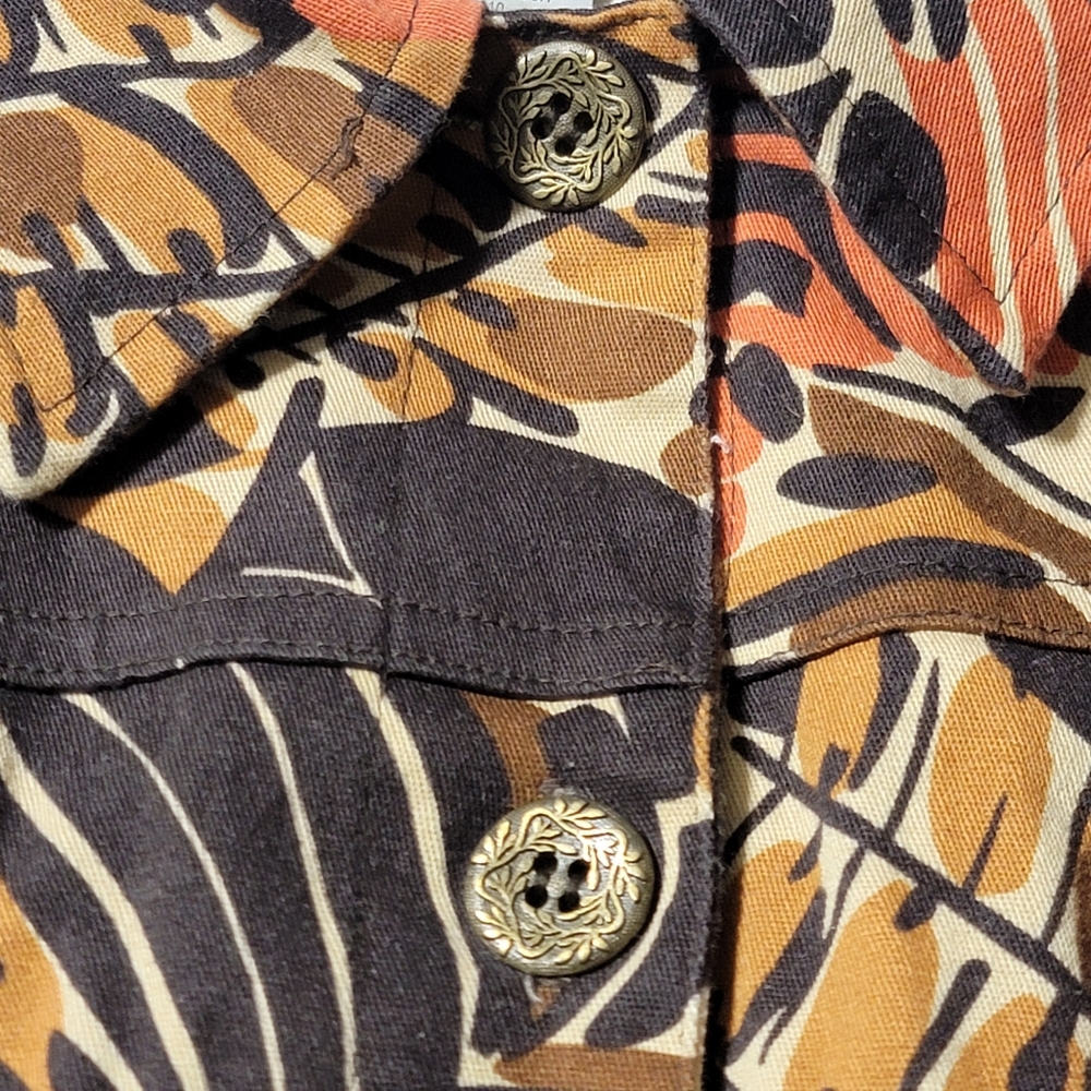 Company Collection Jacket Women's Size 14 1970's Brown Orange Vintage‎ - Picture 7 of 9